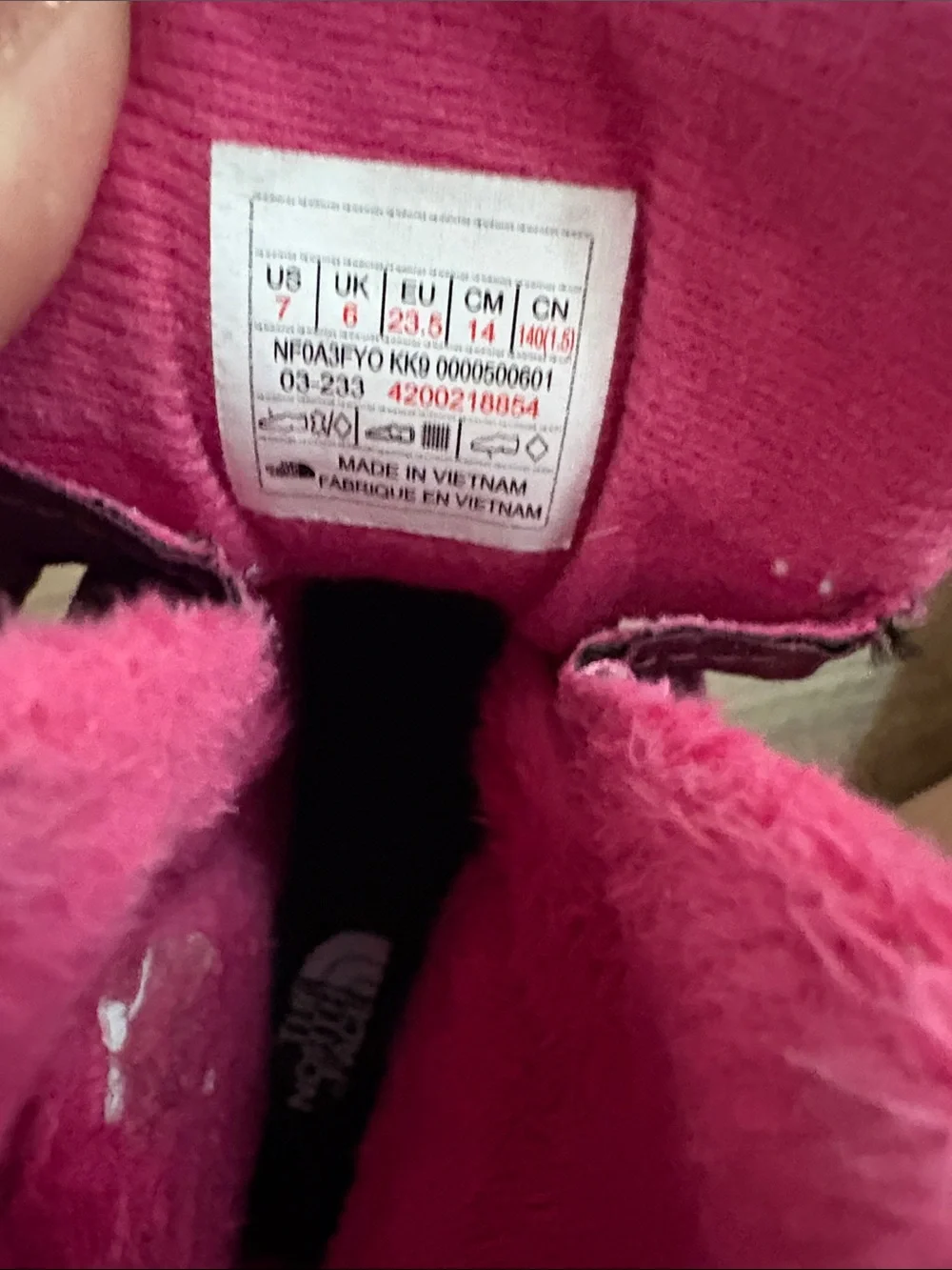 The North Face Kids Pink & Magenta Snow Boots